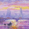 Thames Sparkles by Andrew Grant Kurtis, original painting