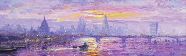 Thames Sparkles by Andrew Grant Kurtis, original painting
