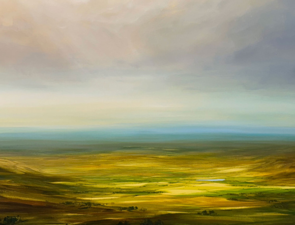 Endless Serenity by Harry Brioche, original painting, detail
