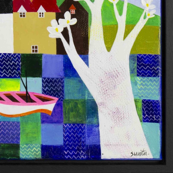 Reflection I by Sunita Khedekar, original painting, detail