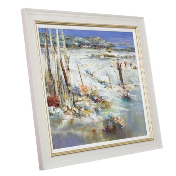 Silver Birches, Winter by Mario Malfer, original painting