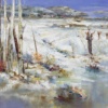 Silver Birches, Winter by Mario Malfer, original painting