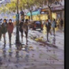 Early Morning, Boulevard Saint Martin by Henderson Cisz, original painting, detail