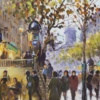 Early Morning, Boulevard Saint Martin by Henderson Cisz, original painting