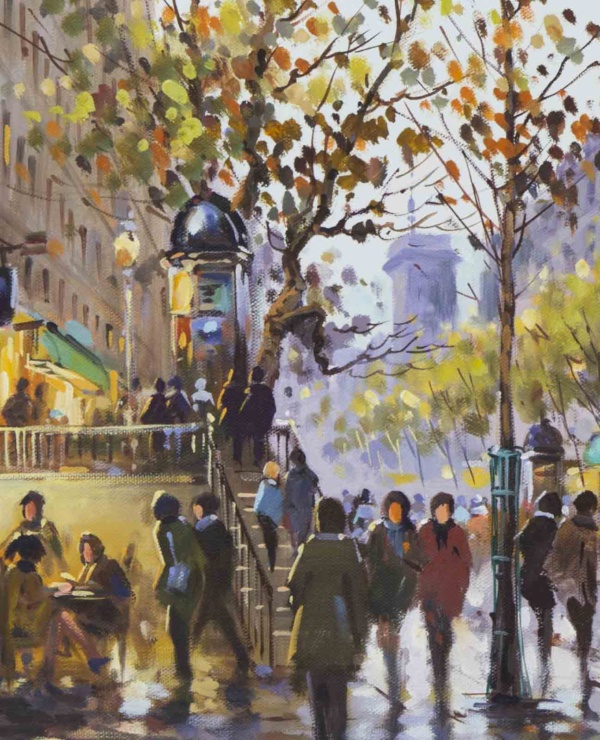Early Morning, Boulevard Saint Martin by Henderson Cisz, original painting