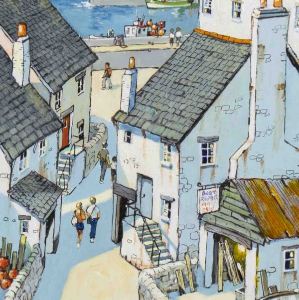 Catch Of The Day, Cornwall by Alan Smith, original painting