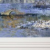 Winter Reflections, Petworth House by Veronika Benoni, original painting, detail