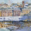 Winter Reflections, Petworth House by Veronika Benoni, original painting