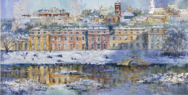 Winter Reflections, Petworth House by Veronika Benoni, original painting