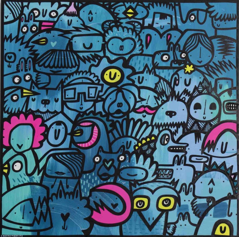 Gathering In Blue