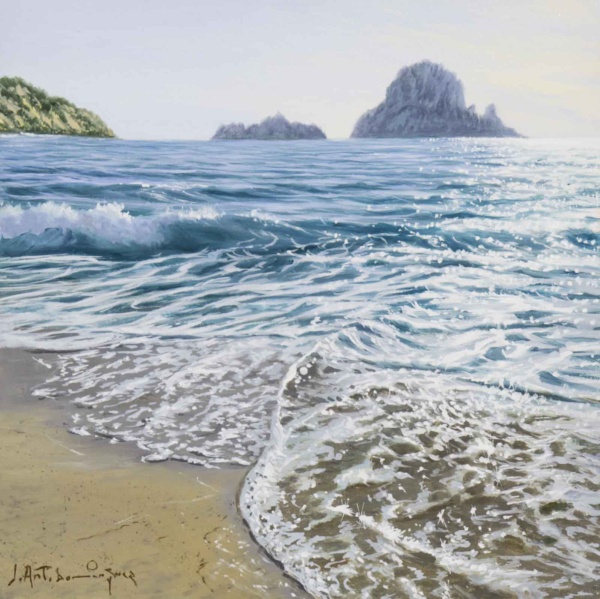 Cala d’Hort by Juan Antonio Domínguez, original painting