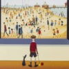 Lowryish – On The Beach by Chris Chapman, limited edition print