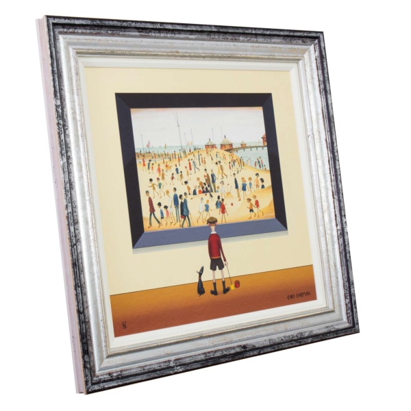 Lowryish – On The Beach by Chris Chapman, limited edition print