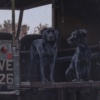 Landrover & Labradors by Stephen Park, original painting, detail