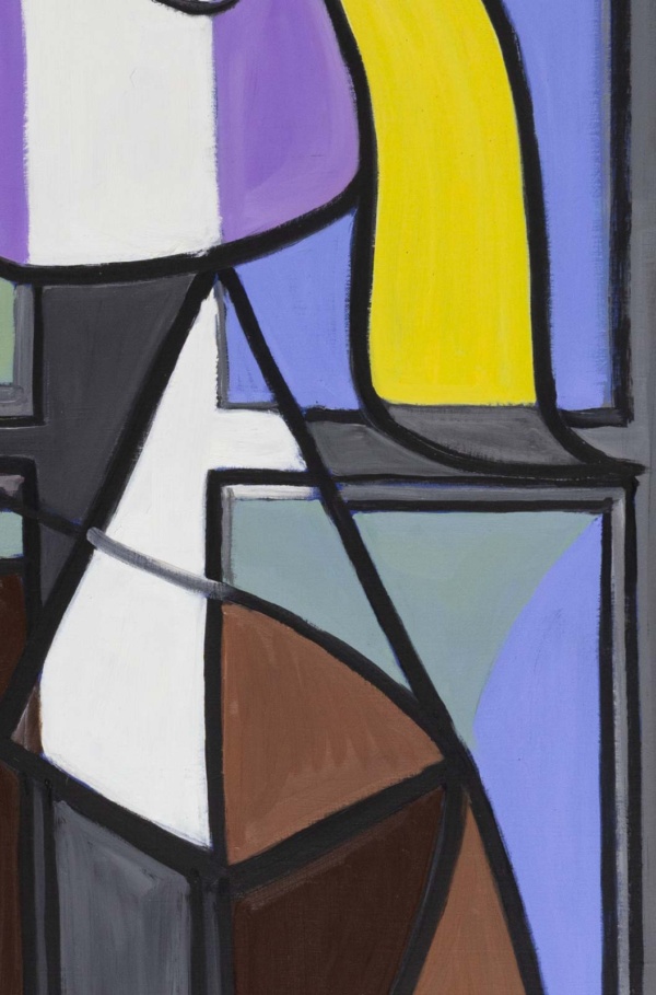 Buste de Femme de Profil (Femme Écrivant) after Picasso by David Henty, original painting