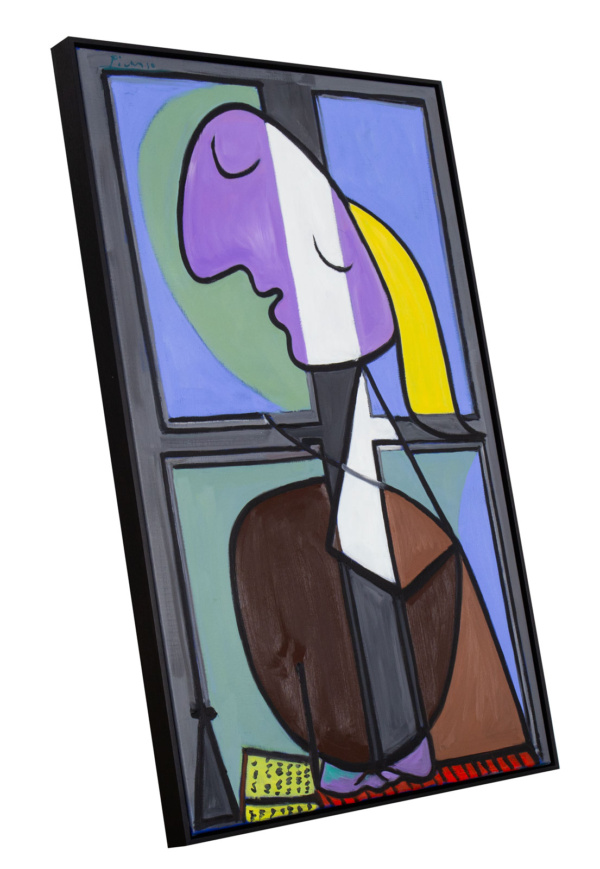 Buste de Femme de Profil (Femme Écrivant) after Picasso by David Henty, original painting