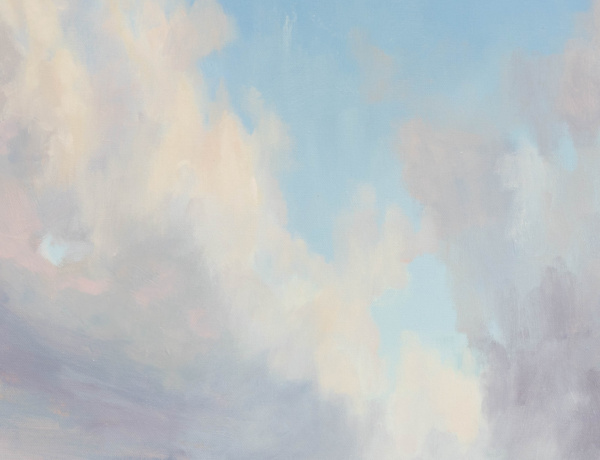 Feathered Light by Matthew Cordwell, original painting, detail