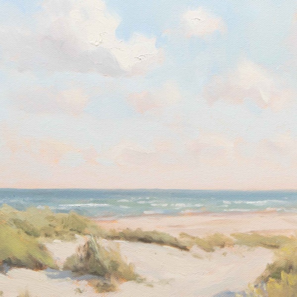 Through The Dunes by Matthew Cordwell, original painting, detail