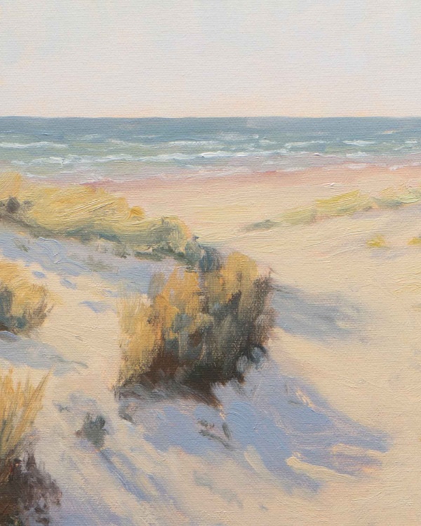Fancy A Swim? by Matthew Cordwell, original painting, detail