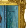 Portrait of A Servant Girl after Modigliani by David Henty, original painting, detail