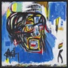 Untitled Skull after Basquiat by David Henty, original painting