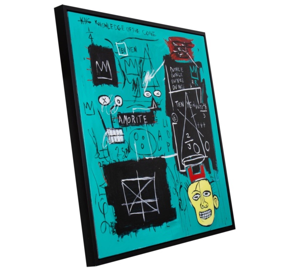 Equals Pi after Basquiat by David Henty, original painting