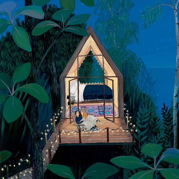 Stargazing by Jenni Murphy, limited edition print, detail