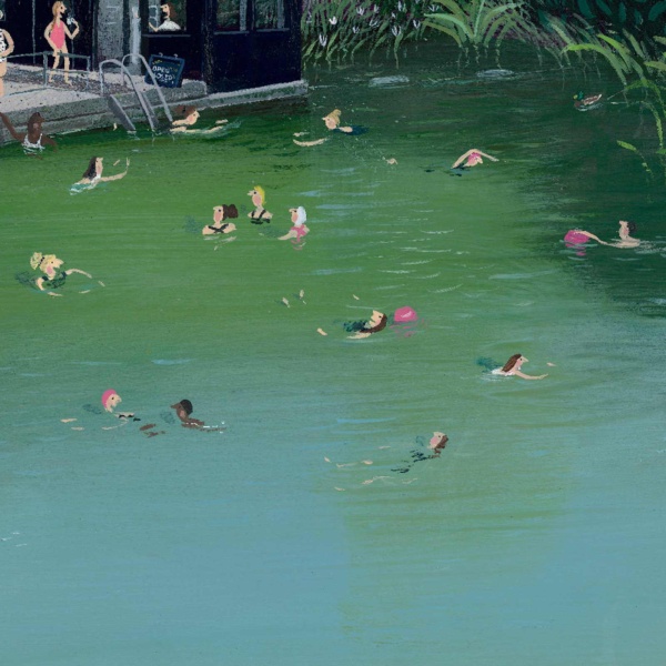The Ladies Pond by Jenni Murphy, limited edition print, detail