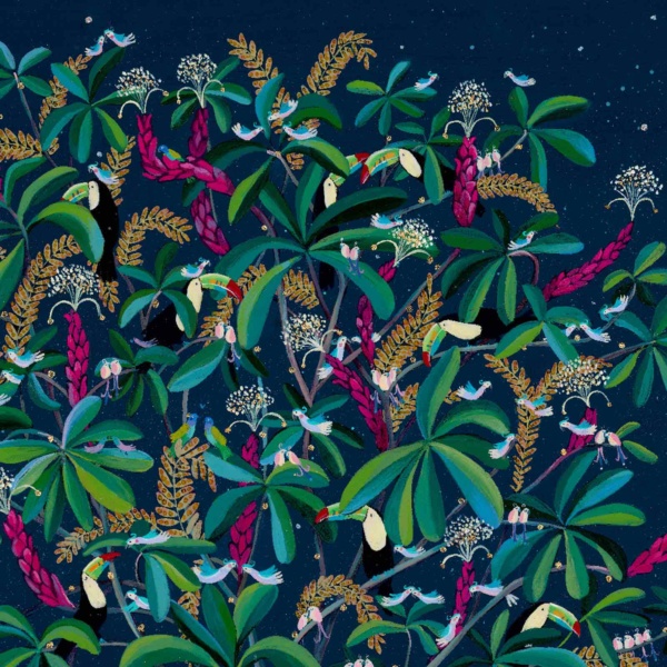 Tropical Tree by Jenni Murphy, limited edition print, detail