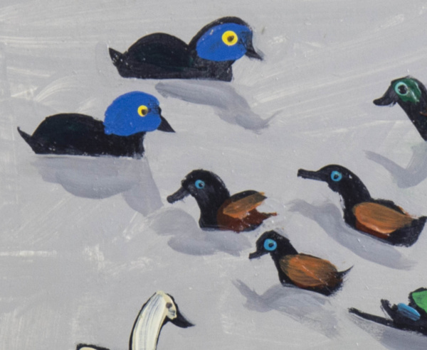 Busy Ducks by David Alderman, original painting