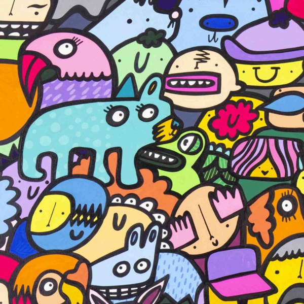 All Together Again by Kev Munday, original painting