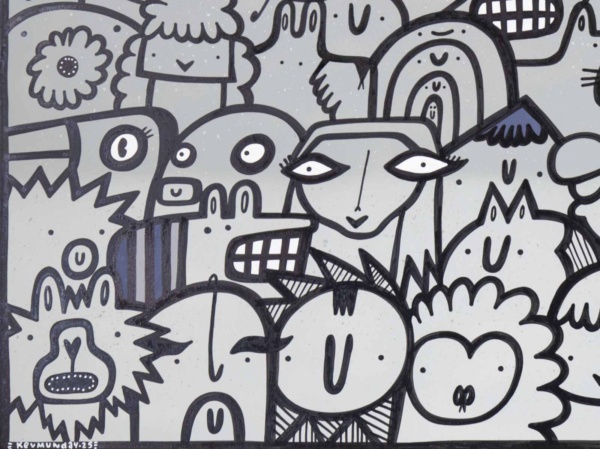 King Of The Jungle by Kev Munday, original painting, detail