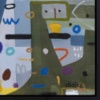 De Compras by Didier Mayés, original painting, detail