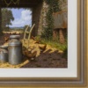 Rustic Farm Life by Edward Hersey, original painting, detail