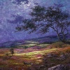 By The Light Of The Silvery Moon, Rosedale by Andrew Grant Kurtis, original painting