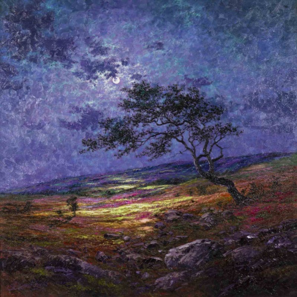 By The Light Of The Silvery Moon, Rosedale by Andrew Grant Kurtis, original painting
