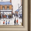 Fish and Chip Shop after L.S. Lowry by David Henty, original painting, detail