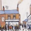 Fish and Chip Shop after L.S. Lowry by David Henty, original painting