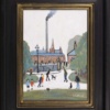 Park and Factory Scene after L.S. Lowry by David Henty, original painting