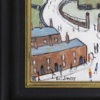 Windy Road Factory Scene after L.S. Lowry by David Henty, original painting, detail