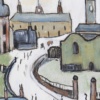 Windy Road Factory Scene after L.S. Lowry by David Henty, original painting