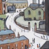 Windy Road Factory Scene after L.S. Lowry by David Henty, original painting