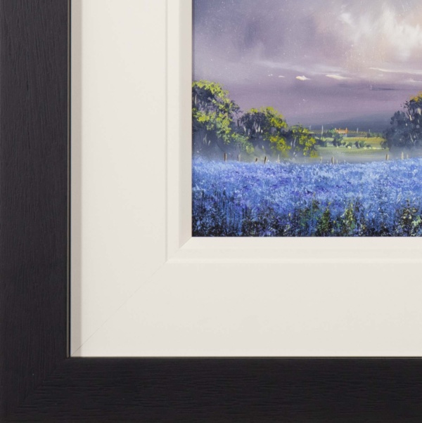 Purple Rain by Allan Morgan, original painting, detail
