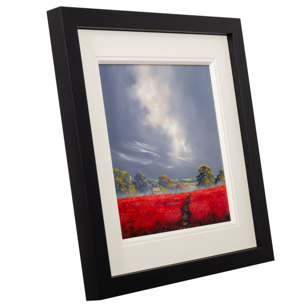 Poppy Barn by Allan Morgan, original painting