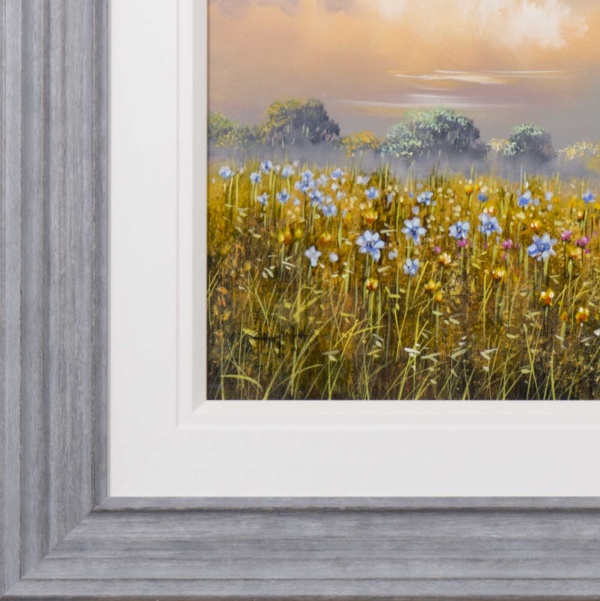 Down In The Meadow by Allan Morgan, original painting, detail
