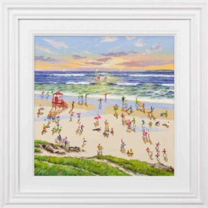 Flying Kites At Sunset, 