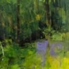 Forest Bathing by Sara Malfer, original painting, detail