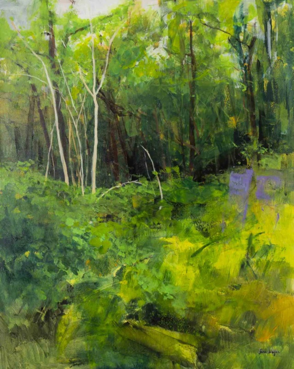 Forest Bathing by Sara Malfer, original painting