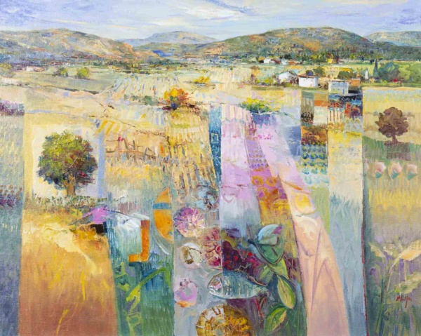 Masterful Landscape by Mario Malfer, original painting
