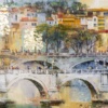 Rome by Veronika Benoni, original painting, detail